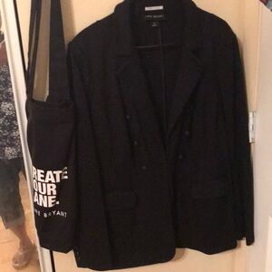 NWOT Lane Bryant Black Dress Jacket Double Breasted, Size 20